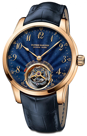 Review Ulysse Nardin Anchor Tourbillon Blue Enamel 1786-133 / E3 watches for sale